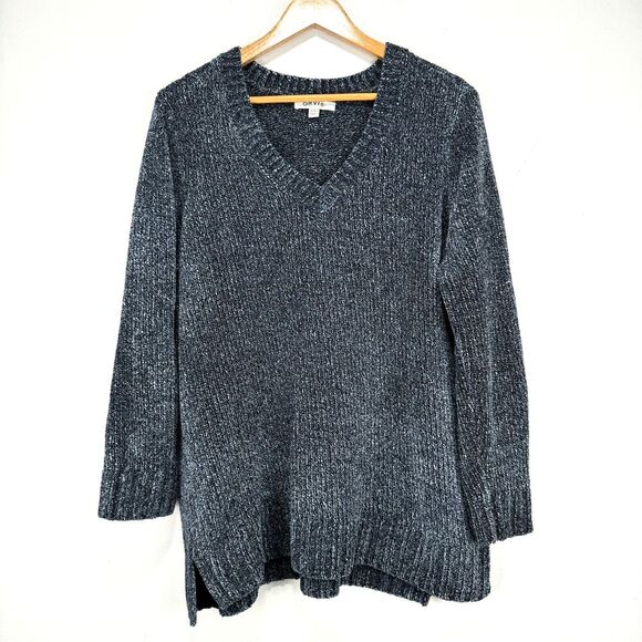 Orvis Sweater Pullover‎ Women XL Extra Large Gray V-Neck Warm Super Soft Casual - Picture 1 of 7